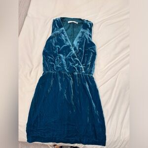 Trina Turk Blue Velvet Dress